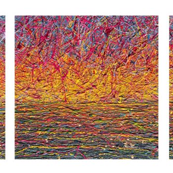 제목이 "Every moment feel"인 미술작품 Nadiia Antoniuk로, 원작, 아크릴 나무 들것 프레임에 장착됨