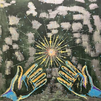 제목이 "Divine Light"인 미술작품 Marat Teloyan로, 원작, 아크릴