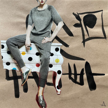제목이 "33"# / Back to the…"인 콜라주 Leni Smoragdova로, 원작, 콜라주