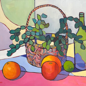 Painting titled "Bubbling Joy - Stil…" by Catherine J. Martzloff, Original Artwork, Oil