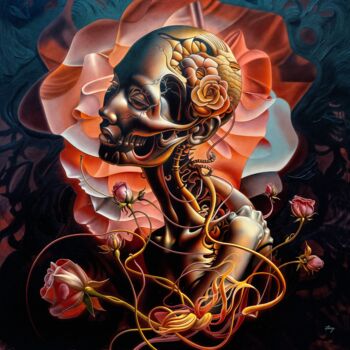 Gravures & estampes intitulée ""TIMELESS ESSENCE"…" par Anastasiya Gilevich (Staz Artwork), Œuvre d'art originale, Acrylique…