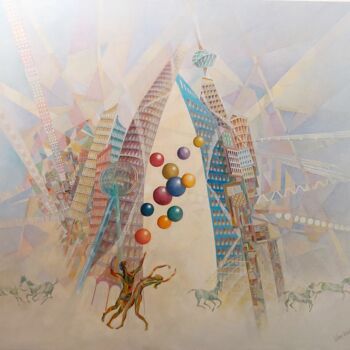 Painting titled "The Struggle of Nat…" by John Haanstra, Original Artwork, Oil
