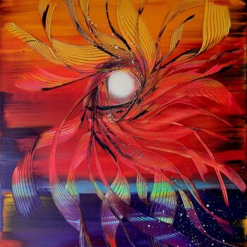 Peinture intitulée "Vertige  Acrylique…" par Marie-Christine Maudet, Œuvre d'art originale, Acrylique Monté sur Châssis en b…