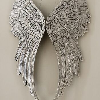 Γλυπτική με τίτλο "Silver Wings 860 x…" από Annelize Hartley, Αυθεντικά έργα τέχνης, Ξύλο