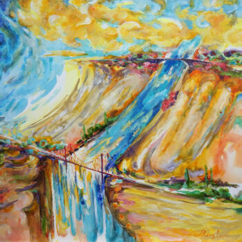 Painting titled "to the South East" by Ruslan Pushkash, Original Artwork, Oil