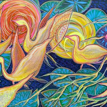 Malerei mit dem Titel "Original painting "…" von Olga Rokhmanyuk (ROArtUS), Original-Kunstwerk, Acryl