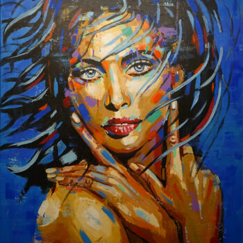 Painting titled "Meaghan" by Wojciech Bąbski, Original Artwork, Acrylic
