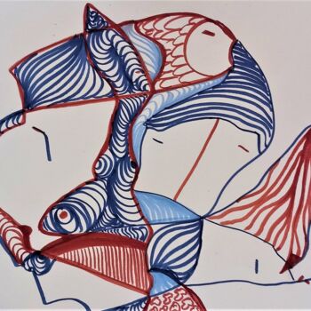 "Were is my mind_1" başlıklı Resim Sónia Marcos tarafından, Orijinal sanat, Mürekkep