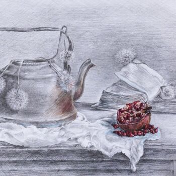 Disegno intitolato "Breath of life" da Yuma Talan, Opera d'arte originale, Matita