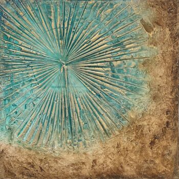 Malerei mit dem Titel "La Digue Dream" von Brychtova Art, Original-Kunstwerk, Acryl Auf Keilrahmen aus Holz montiert