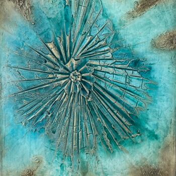 Malerei mit dem Titel "Seychelles" von Brychtova Art, Original-Kunstwerk, Acryl Auf Keilrahmen aus Holz montiert