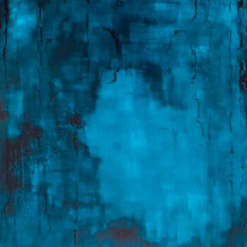 Painting titled "Wells" by Qôl, Original Artwork, Acrylic Mounted on Wood Stretcher frame