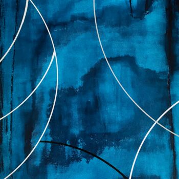 Painting titled "Beth" by Qôl, Original Artwork, Acrylic Mounted on Wood Stretcher frame