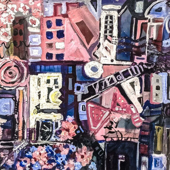 Drawing titled "Last Night" by Mahmoud Elmardi, Original Artwork, Acrylic