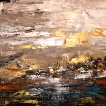 Pintura titulada "Radiant Landscape" por Floria Rey, Obra de arte original, Acrílico