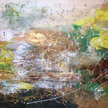Peinture intitulée "Sparkling" par Floria Rey, Œuvre d'art originale, Acrylique