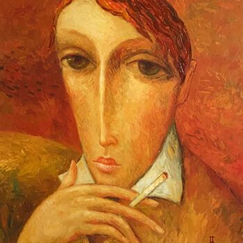 Peinture intitulée "Conversation III" par Segueï Smirnov, Œuvre d'art originale, Peinture numérique