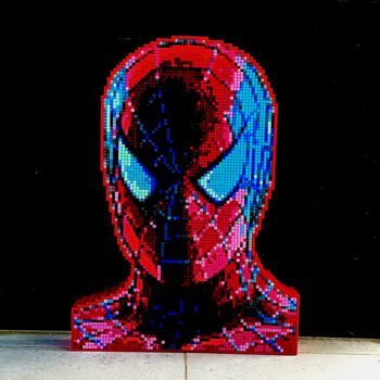 Sculpture titled "Spiderman by qargo" by Qargo, Original Artwork, Plastic