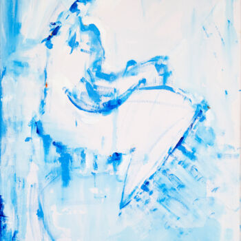 Malerei mit dem Titel "LA DAMA "THE LADY"" von Carlos Navarro, Original-Kunstwerk, Acryl