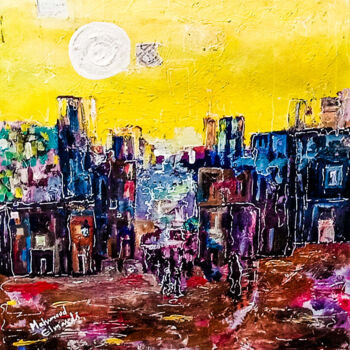 Peinture intitulée "Cities of bedroom" par Mahmoud Elmardi, Œuvre d'art originale, Acrylique