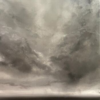 Schilderij getiteld "Elusive" door Roger Quesnel, Origineel Kunstwerk, Acryl Gemonteerd op Frame voor houten brancard