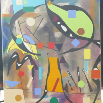 Peinture intitulée "L'arbre" par Gilles Fouque, Œuvre d'art originale, Acrylique Monté sur Châssis en bois