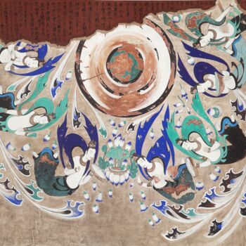 Malarstwo zatytułowany „Whispering in the J…” autorstwa Junqi Liu, Oryginalna praca, Pigmenty