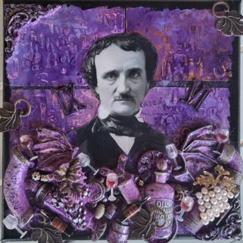 Collages intitulée "Dioynisos" par Delphine Sagot, Œuvre d'art originale, Collages Monté sur Châssis en bois