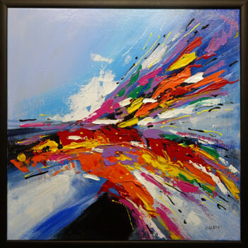 Ζωγραφική με τίτλο "Abstract No Title 4" από Wojciech Bąbski, Αυθεντικά έργα τέχνης, Ακρυλικό