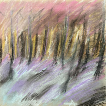 제목이 "134{ / Forest - {$M}"인 그림 Leni Smoragdova로, 원작, 파스텔