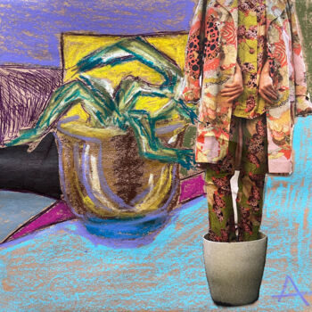 Collages intitulée "33u4 / Back to the…" par Leni Smoragdova, Œuvre d'art originale, Collages