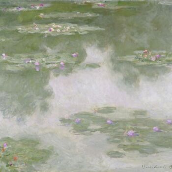 Peinture intitulée "Nymphéas 11" par Claude Monet, Œuvre d'art originale, Huile