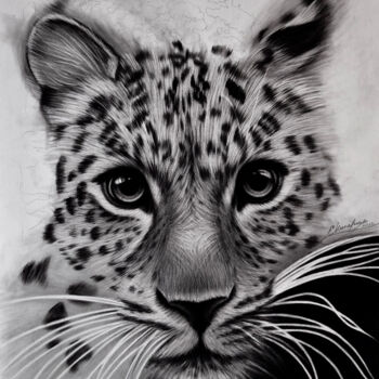 Printmaking titled "The whole world is…" by Evgenia Kiperiya, Original Artwork, Charcoal Mounted on Wood Stretcher frame