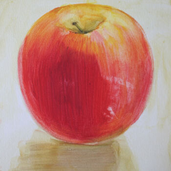 绘画 标题为“One Apple” 由Aleksandr Tkachenko, 原创艺术品, 丙烯