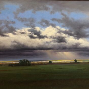 Pintura titulada "View of Arzamas" por Roman Yashin, Obra de arte original, Oleo