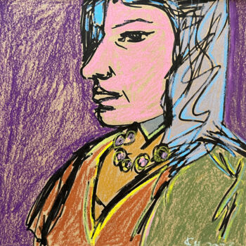Drawing titled "343: / Back to the…" by Leni Smoragdova, Original Artwork, Pastel