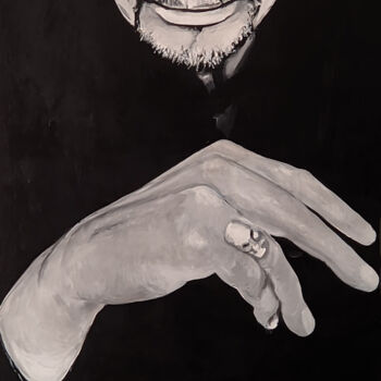 Pittura intitolato "Johnny Hallyday" da Thierry Villers, Opera d'arte originale, Acrilico
