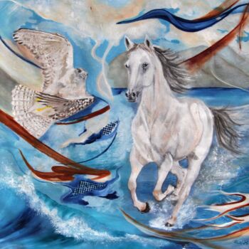 绘画 标题为“On Wings Of The Wind” 由Mónika Katalin Pál, 原创艺术品, 油
