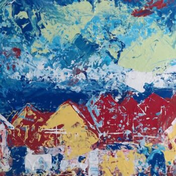 Painting titled "Cocktail scandinave" by Eve Paradowski, Original Artwork, Acrylic