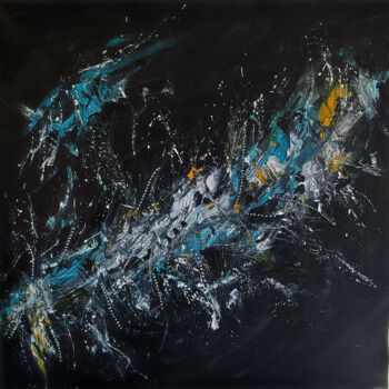 Peinture intitulée "Au bout de l'univer…" par Âme Sauvage, Œuvre d'art originale, Acrylique Monté sur Châssis en bois