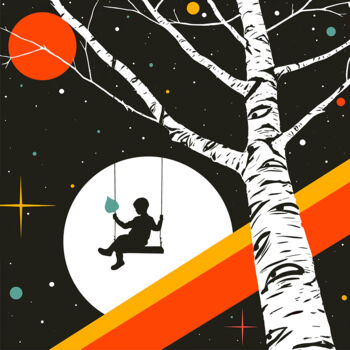 Pintura titulada "Childhood" por Kate Ryz, Obra de arte original, Pintura Digital