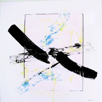 Peinture intitulée "White Abstract # 8" par Guillaume Defins, Œuvre d'art originale, Acrylique Monté sur Châssis en bois