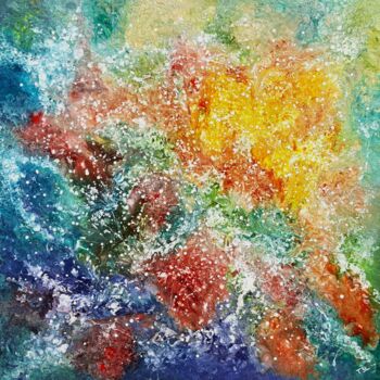 Painting titled "Meraviglia" by Thierry Blanc (T3L), Original Artwork, Stained glass painting