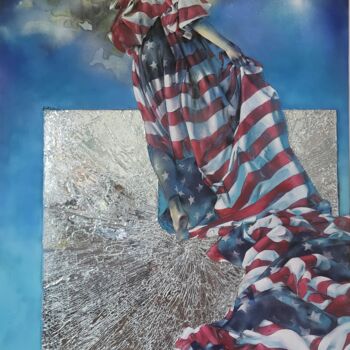 Peinture intitulée "Walking on Broken G…" par Viktorija Bulava Viktorija Bulava, Œuvre d'art originale, Acrylique Monté sur…