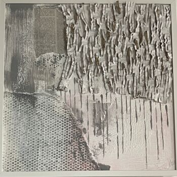 Collages intitulée "Schwarz-weiss" par Martina Stall, Œuvre d'art originale, Collages