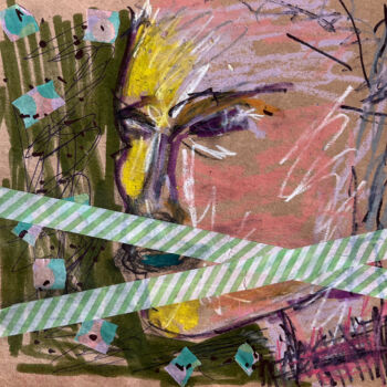 拼贴 标题为“3'e4 / Back to the…” 由Leni Smoragdova, 原创艺术品, 标记