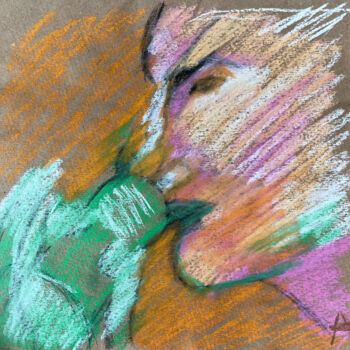 Drawing titled "33&% / I've Loved Y…" by Leni Smoragdova, Original Artwork, Pastel