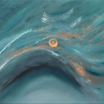 Painting titled "Lost" by Edelgard Schroer, Original Artwork, Acrylic Mounted on Wood Stretcher frame