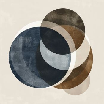 Painting titled "Circles 4" by Kate Ryz, Original Artwork, Digital Painting