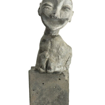Γλυπτική με τίτλο "ZALIV BRUTALIST HEAD" από Paolo Castagna (Brutalist Design), Αυθεντικά έργα τέχνης, Τσιμέντο